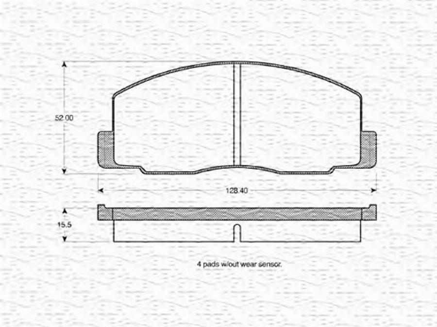 Magneti Marelli 363702160826 - Bremžu uzliku kompl., Disku bremzes www.autospares.lv