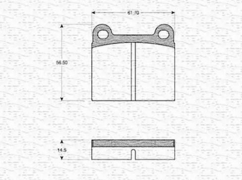 Magneti Marelli 363702160877 - Bremžu uzliku kompl., Disku bremzes www.autospares.lv