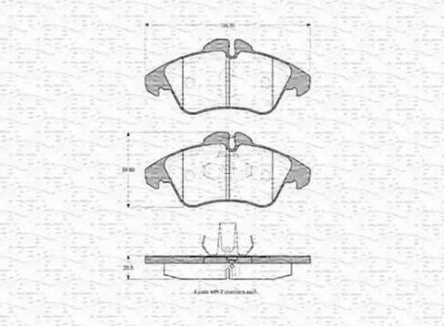 Magneti Marelli 363702160394 - Тормозные колодки, дисковые, комплект www.autospares.lv