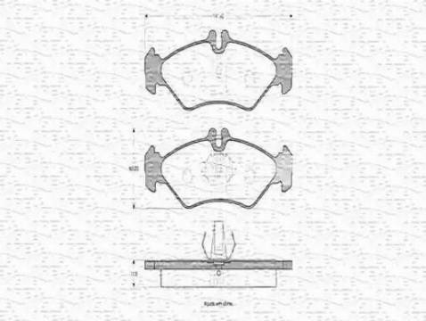 Magneti Marelli 430216170396 - Bremžu uzliku kompl., Disku bremzes www.autospares.lv