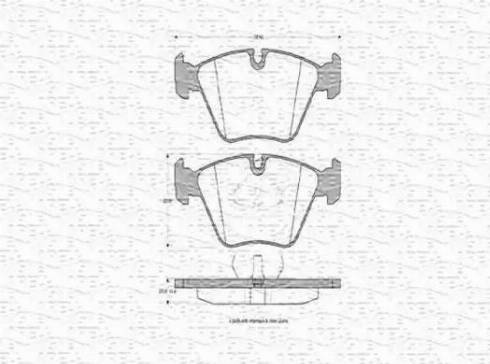 Magneti Marelli 363702160307 - Bremžu uzliku kompl., Disku bremzes www.autospares.lv