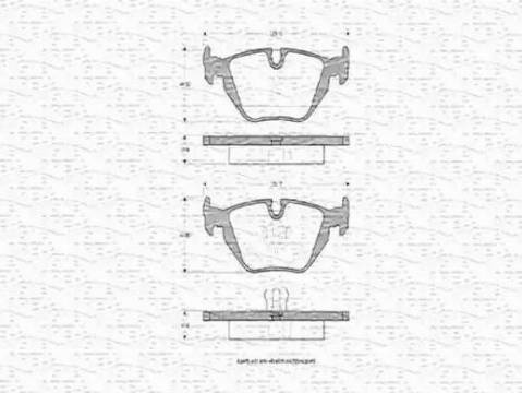 Magneti Marelli 363702160316 - Brake Pad Set, disc brake www.autospares.lv