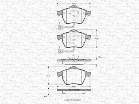 Magneti Marelli 363702160313 - Brake Pad Set, disc brake www.autospares.lv