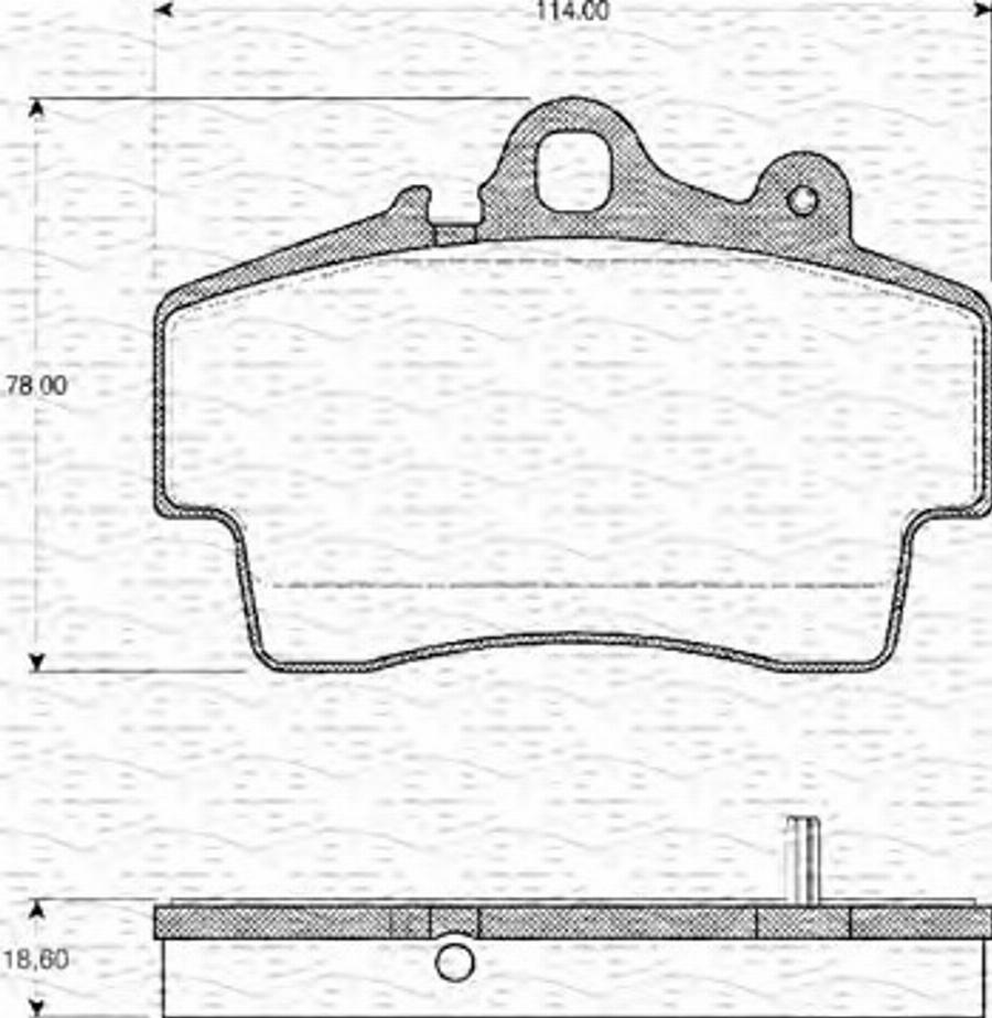 Magneti Marelli 363702160380 - Bremžu uzliku kompl., Disku bremzes www.autospares.lv