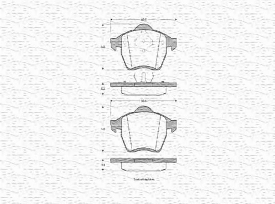 Magneti Marelli 363702160336 - Brake Pad Set, disc brake www.autospares.lv