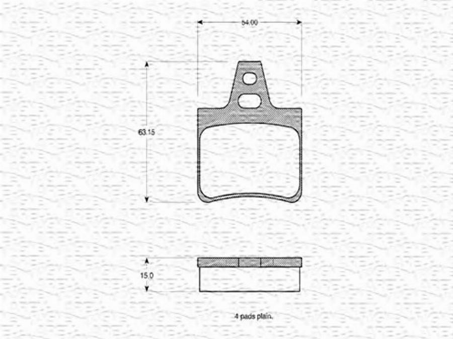 Magneti Marelli 363702160329 - Bremžu uzliku kompl., Disku bremzes www.autospares.lv