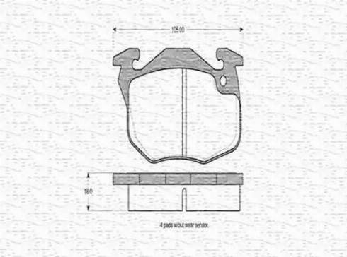 Magneti Marelli 430216170215 - Bremžu uzliku kompl., Disku bremzes www.autospares.lv