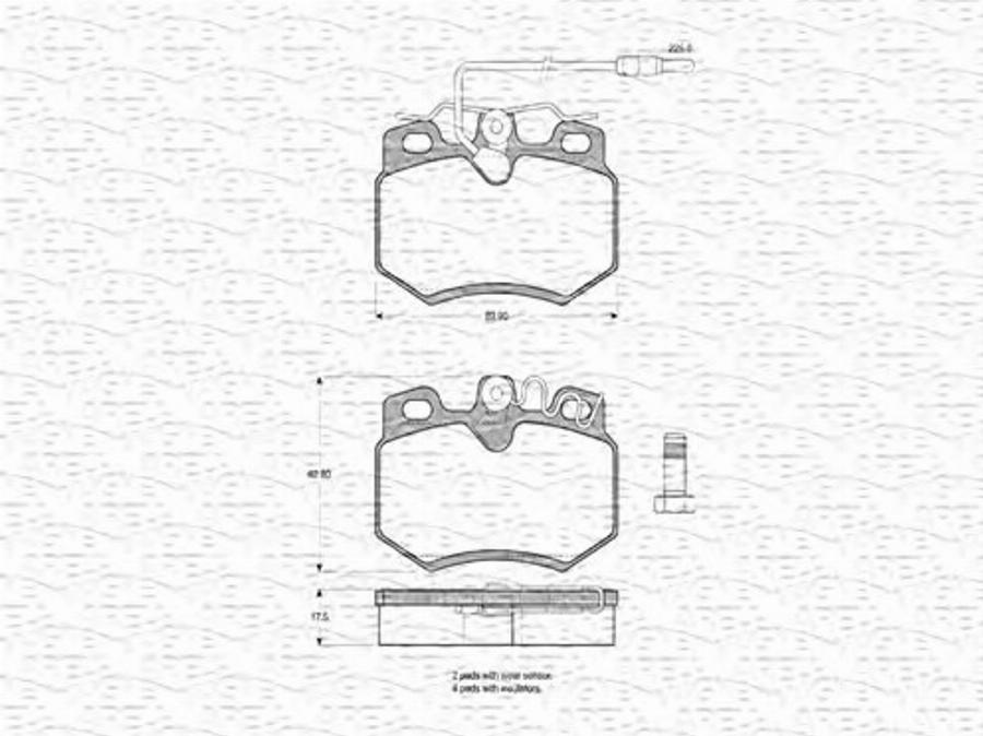 Magneti Marelli 363702160213 - Bremžu uzliku kompl., Disku bremzes www.autospares.lv