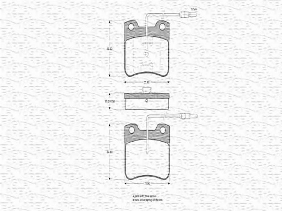 Magneti Marelli 363702160275 - Bremžu uzliku kompl., Disku bremzes www.autospares.lv