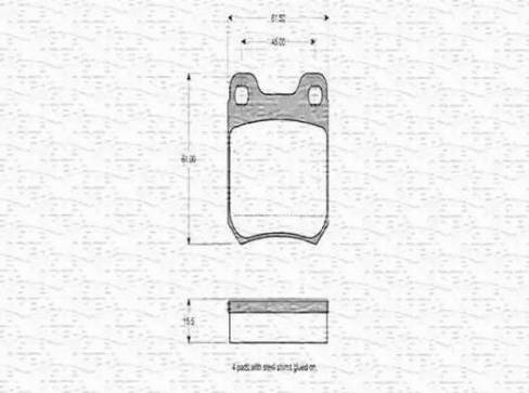 Magneti Marelli 430216170271 - Brake Pad Set, disc brake www.autospares.lv