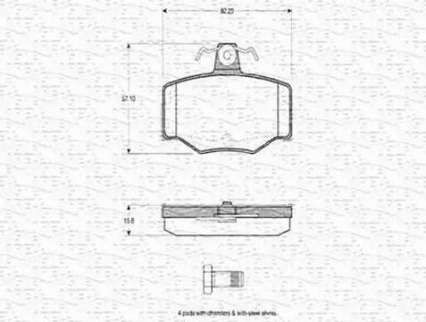 Magneti Marelli 363702160753 - Bremžu uzliku kompl., Disku bremzes autospares.lv