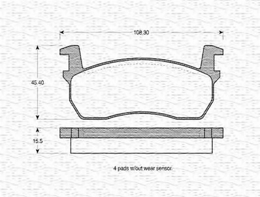 Magneti Marelli 363702160737 - Bremžu uzliku kompl., Disku bremzes www.autospares.lv