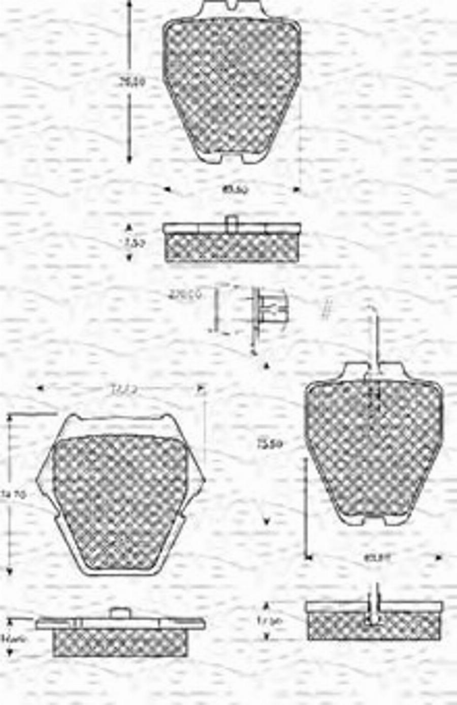 Magneti Marelli 363702161093 - Brake Pad Set, disc brake www.autospares.lv