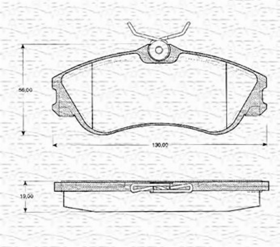 Magneti Marelli 363702161069 - Bremžu uzliku kompl., Disku bremzes www.autospares.lv