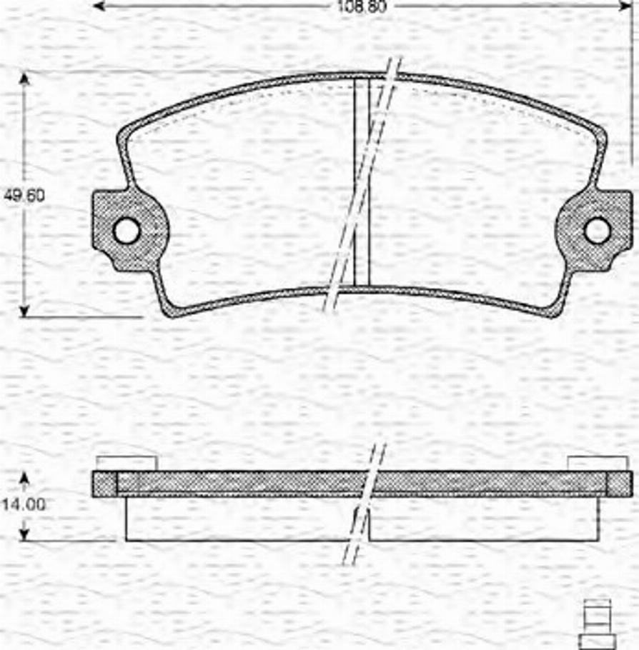 Magneti Marelli 363702161064 - Bremžu uzliku kompl., Disku bremzes autospares.lv