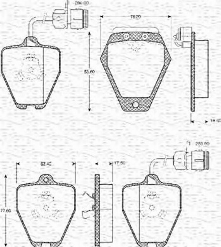 Magneti Marelli 363702161062 - Bremžu uzliku kompl., Disku bremzes www.autospares.lv