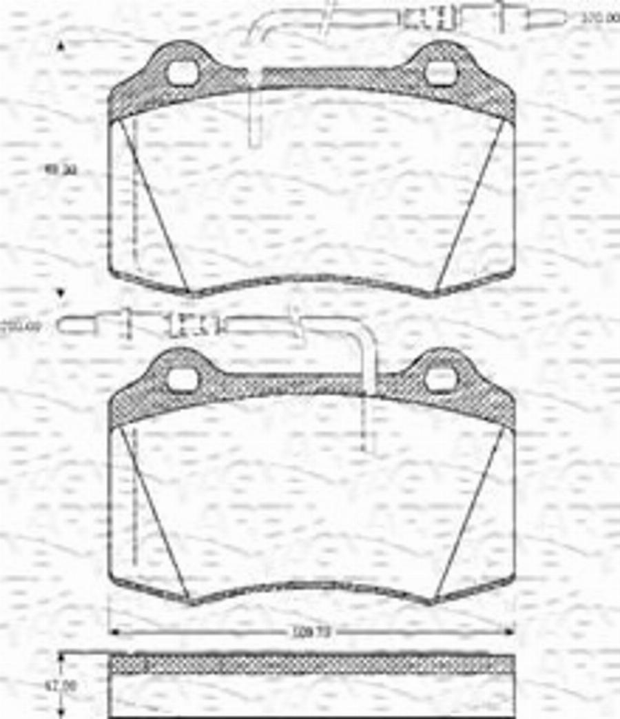 Magneti Marelli 363702161088 - Bremžu uzliku kompl., Disku bremzes www.autospares.lv