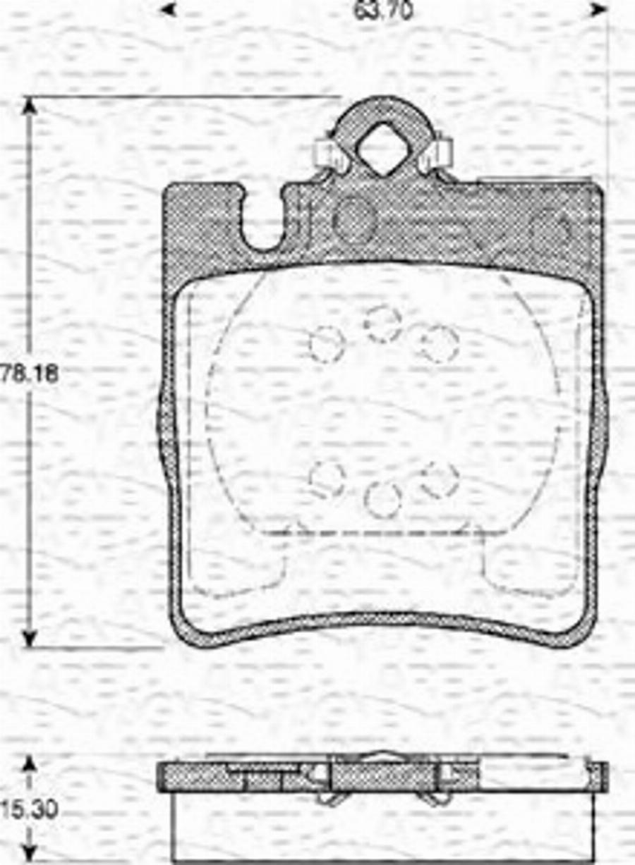 Magneti Marelli 363702161082 - Bremžu uzliku kompl., Disku bremzes www.autospares.lv