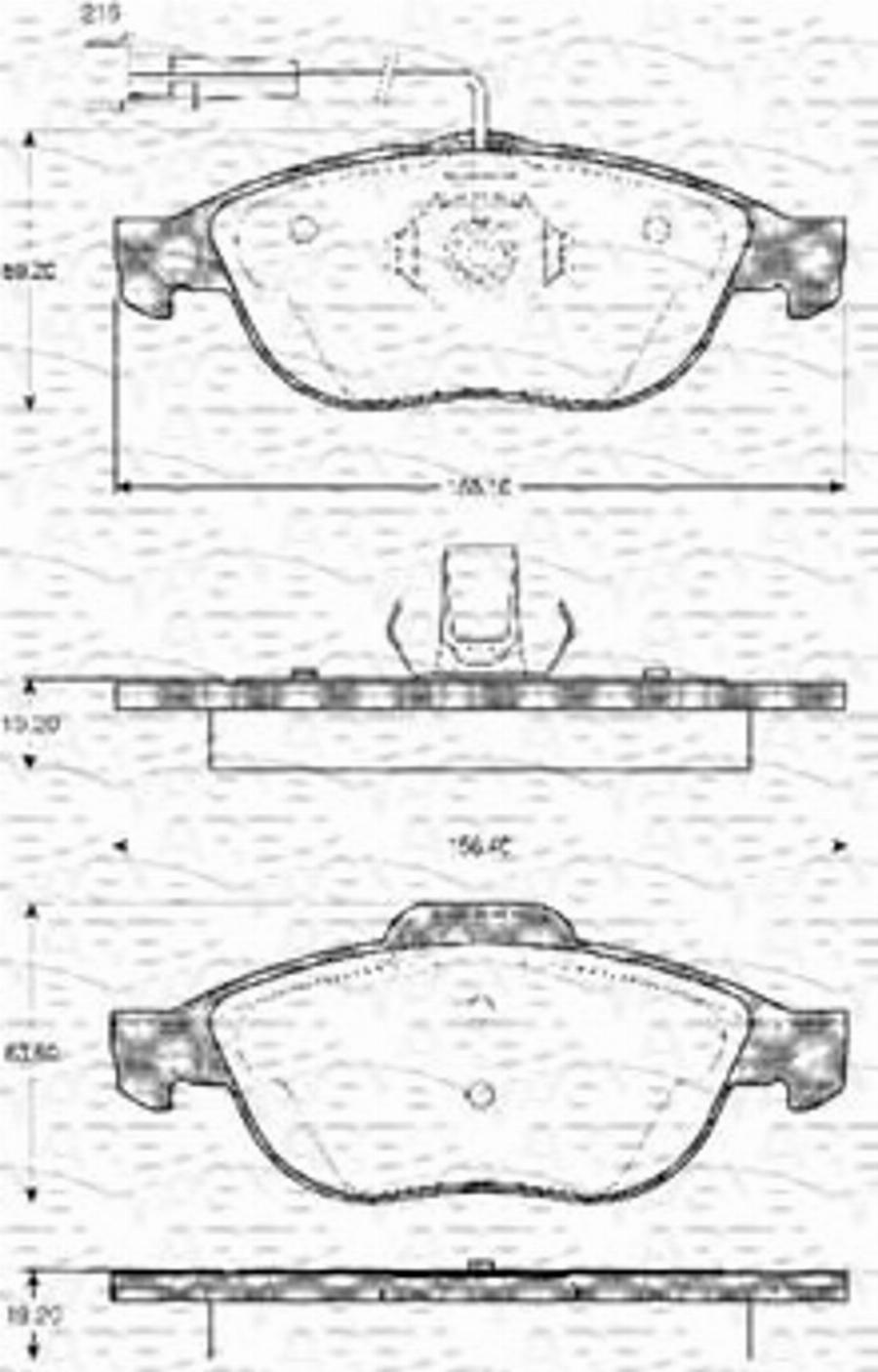 Magneti Marelli 363702161021 - Bremžu uzliku kompl., Disku bremzes www.autospares.lv