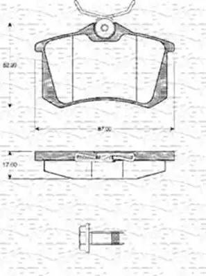 Magneti Marelli 363702161022 - Тормозные колодки, дисковые, комплект www.autospares.lv