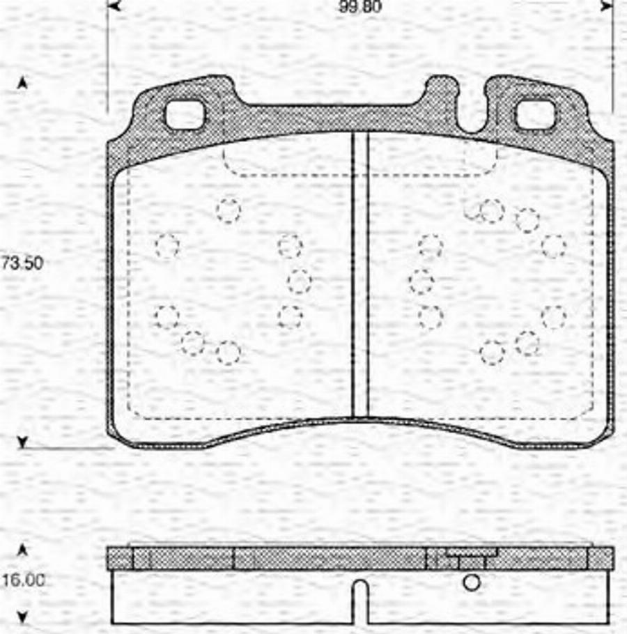 Magneti Marelli 363702161076 - Bremžu uzliku kompl., Disku bremzes www.autospares.lv