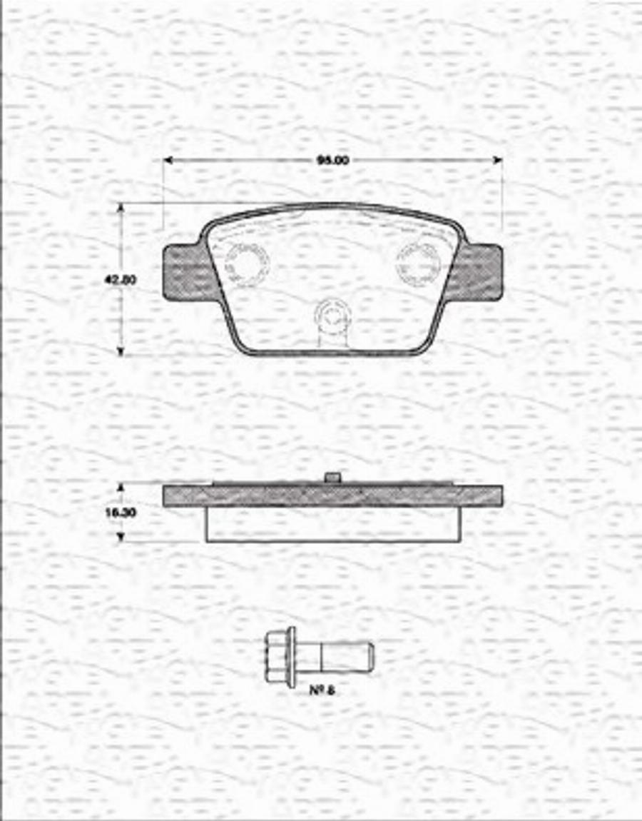 Magneti Marelli 363702161163 - Bremžu uzliku kompl., Disku bremzes www.autospares.lv