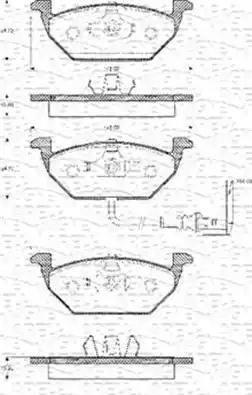 Magneti Marelli 363702161106 - Bremžu uzliku kompl., Disku bremzes www.autospares.lv