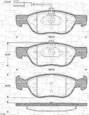 Magneti Marelli 363702161107 - Brake Pad Set, disc brake www.autospares.lv