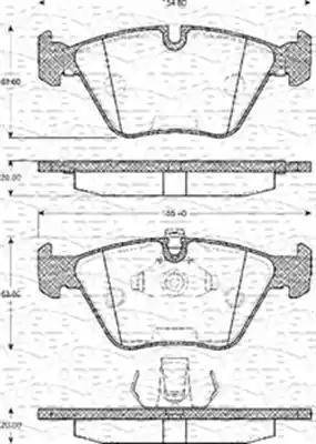 Magneti Marelli 363702161115 - Тормозные колодки, дисковые, комплект www.autospares.lv