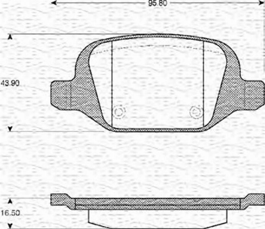 Magneti Marelli 363702161110 - Bremžu uzliku kompl., Disku bremzes www.autospares.lv