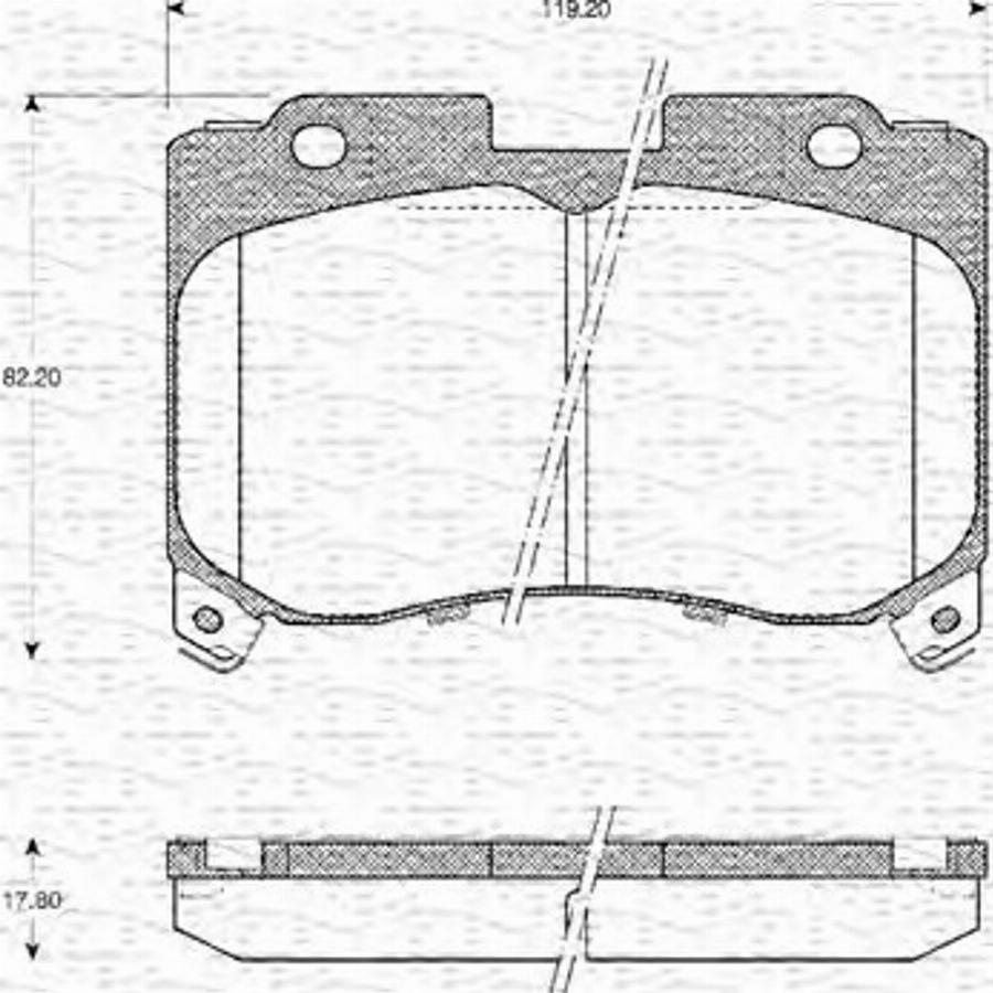 Magneti Marelli 363702161118 - Bremžu uzliku kompl., Disku bremzes www.autospares.lv