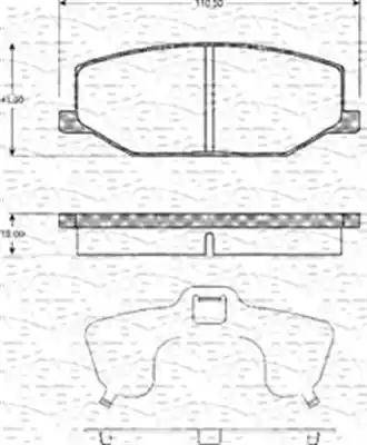 Magneti Marelli 363702161139 - Brake Pad Set, disc brake www.autospares.lv