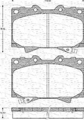 Magneti Marelli 363702161135 - Brake Pad Set, disc brake www.autospares.lv