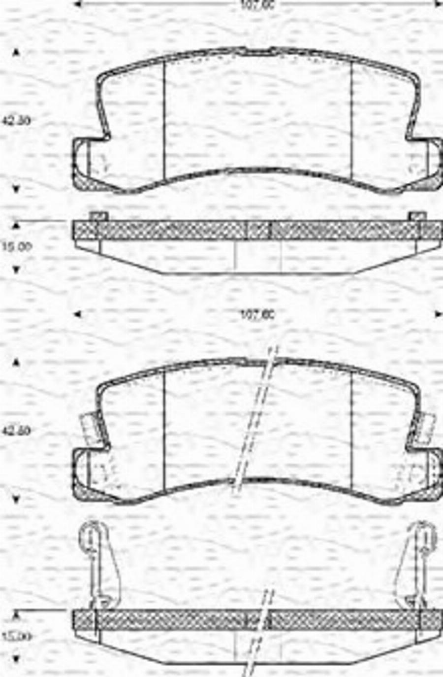 Magneti Marelli 363702161125 - Bremžu uzliku kompl., Disku bremzes www.autospares.lv