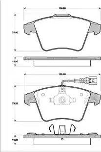 Magneti Marelli 363702161392 - Bremžu uzliku kompl., Disku bremzes www.autospares.lv