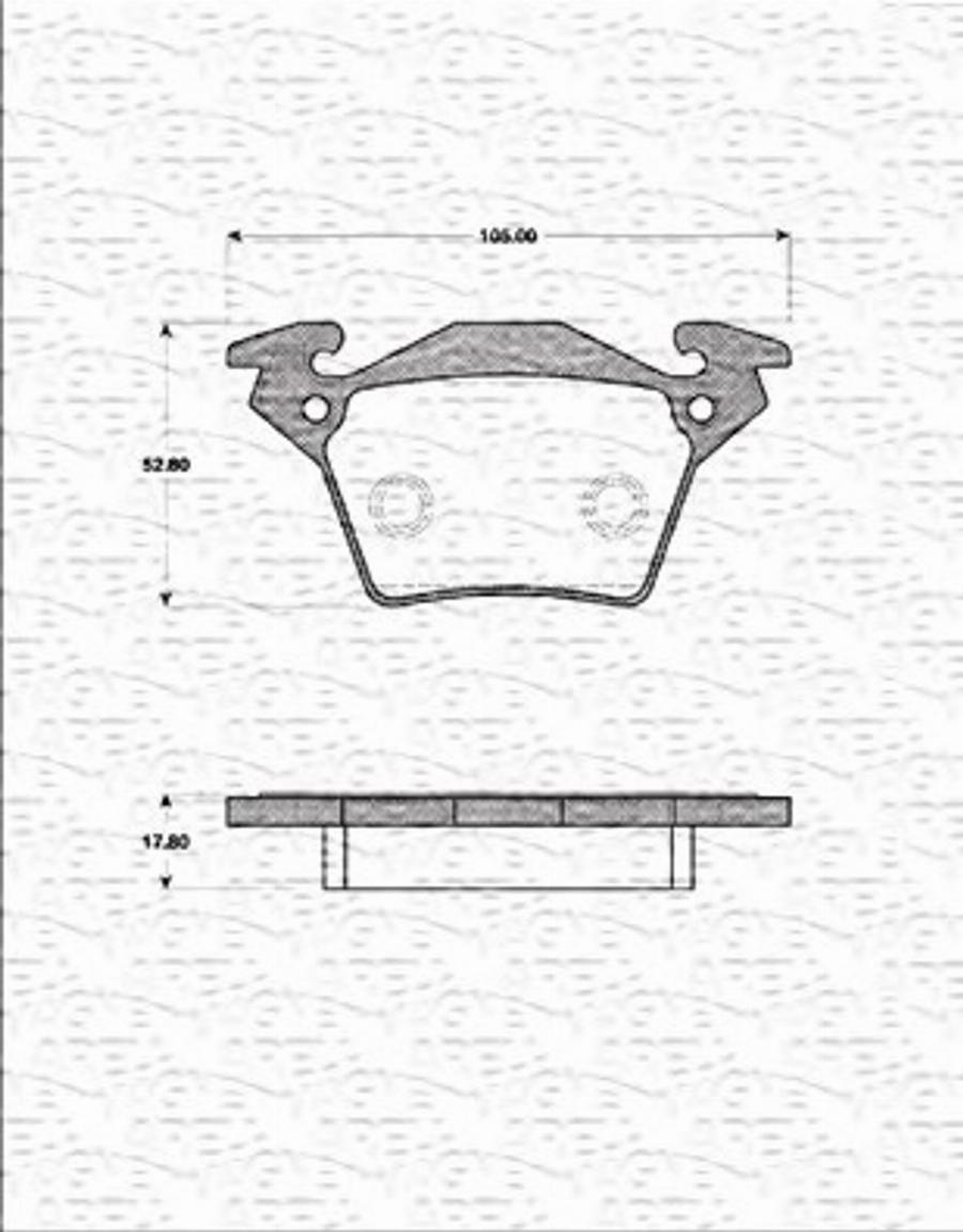 Magneti Marelli 363702161263 - Bremžu uzliku kompl., Disku bremzes www.autospares.lv