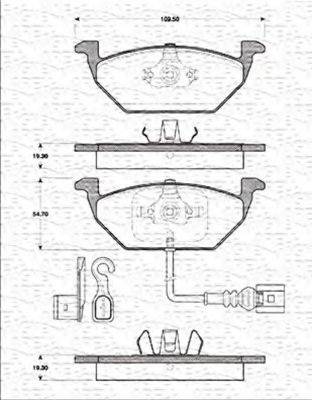 Magneti Marelli 363702161202 - Bremžu uzliku kompl., Disku bremzes www.autospares.lv