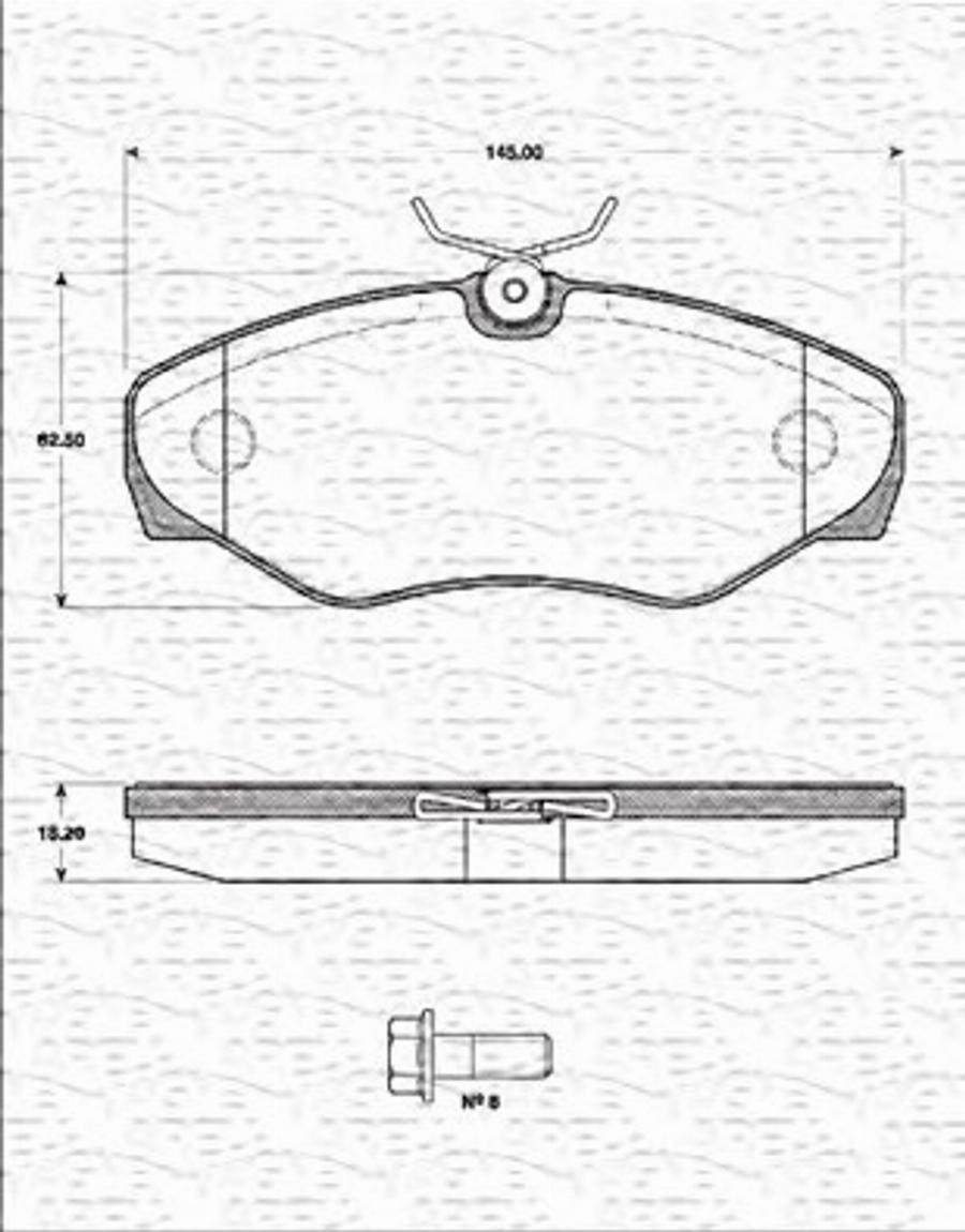 Magneti Marelli 363702161227 - Bremžu uzliku kompl., Disku bremzes www.autospares.lv