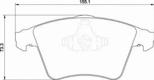 Magneti Marelli 363710201754 - Bremžu uzliku kompl., Disku bremzes www.autospares.lv