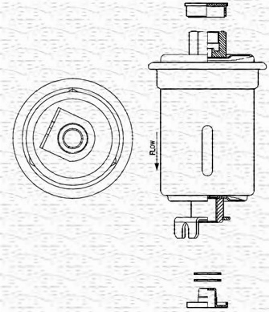 Magneti Marelli 213908908320 - Degvielas filtrs www.autospares.lv