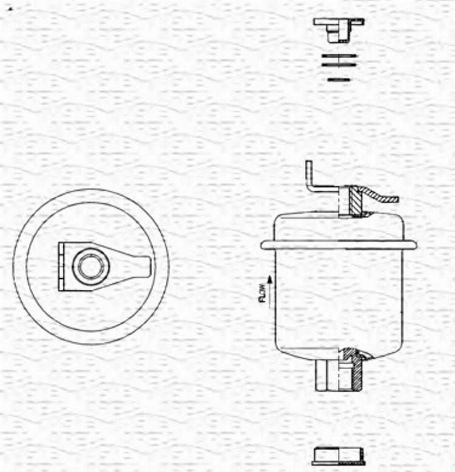 Magneti Marelli 213908720000 - Топливный фильтр www.autospares.lv