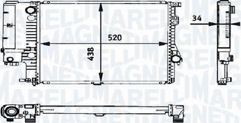 Magneti Marelli - BR RMMD9973 - Radiators, Motora dzesēšanas sistēma www.autospares.lv