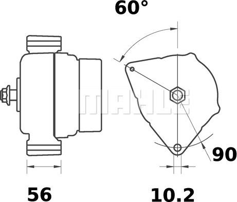 MAHLE MG 52 - Генератор www.autospares.lv