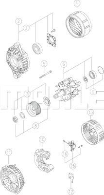 MAHLE MG 408 - Ģenerators autospares.lv