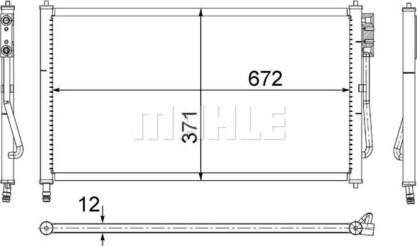 MAHLE AC 218 000S - Kondensators, Gaisa kond. sistēma www.autospares.lv