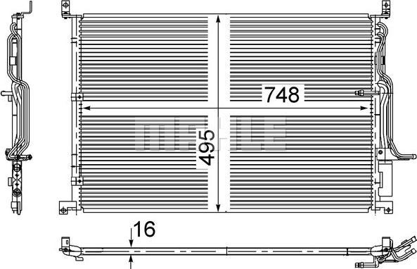 MAHLE AC 271 000S - Kondensators, Gaisa kond. sistēma www.autospares.lv