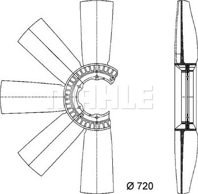 MAHLE CFW 12 000P - Ventilatora darba rats, Motora dzesēšanas sistēma www.autospares.lv