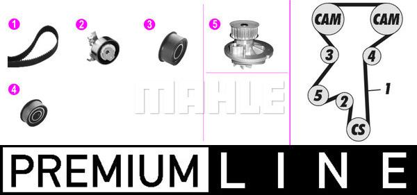 MAHLE CPK 55 000P - Water Pump & Timing Belt Set www.autospares.lv