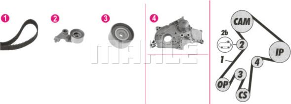 MAHLE CPK 112 000P - Ūdenssūknis + Zobsiksnas komplekts autospares.lv