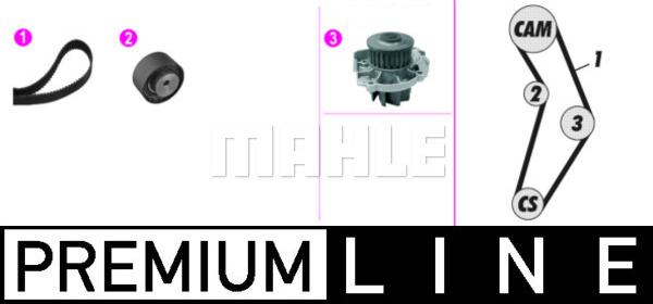 MAHLE CPK 129 000P - Water Pump & Timing Belt Set www.autospares.lv